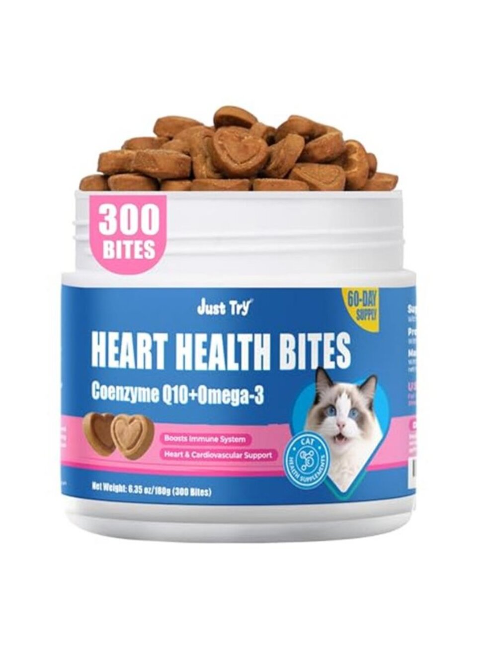 CoQ10 & Taurine Cat Treats, 300 Ct - E